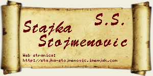 Stajka Stojmenović vizit kartica